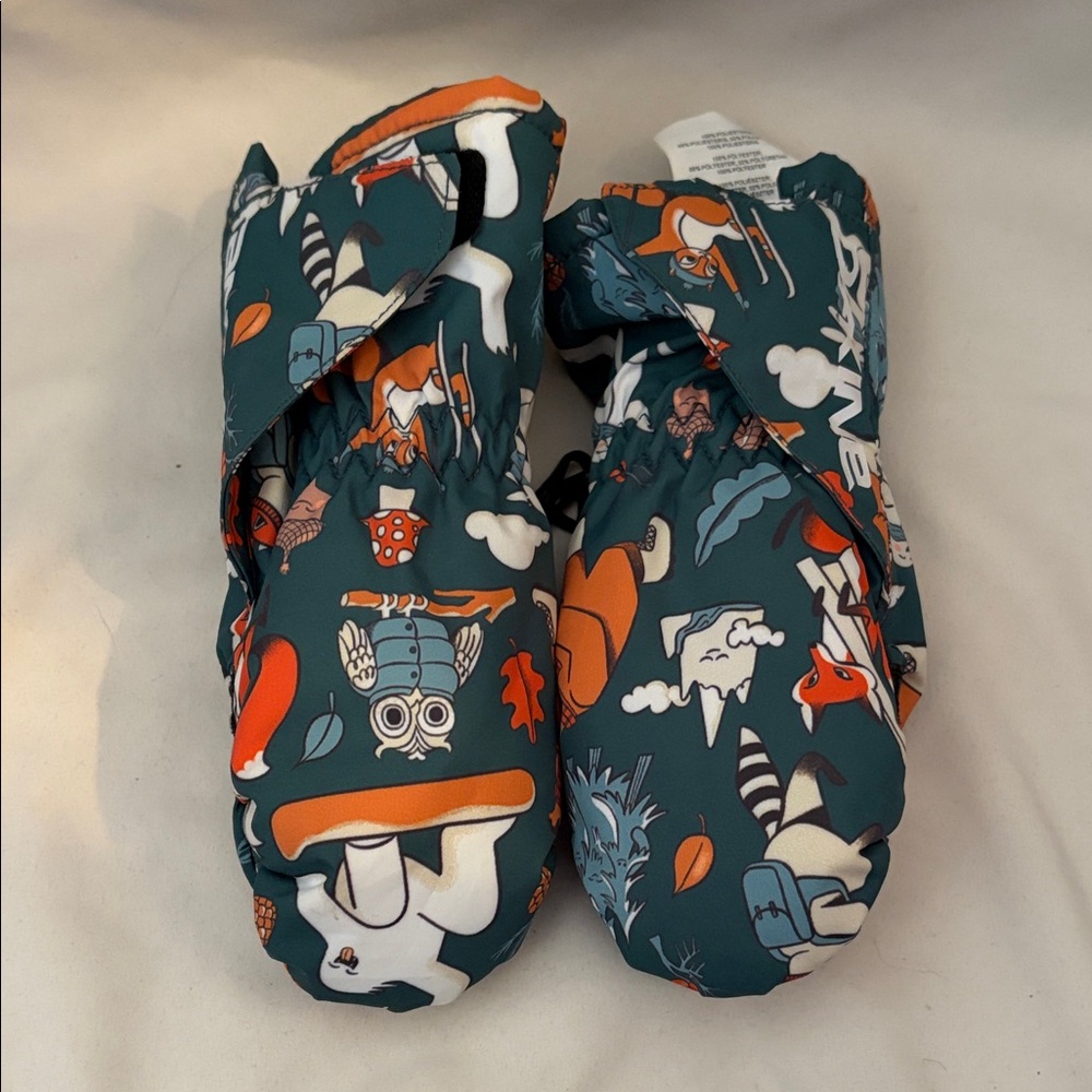 Kids Dakine Patterned Mittens - Multicolor